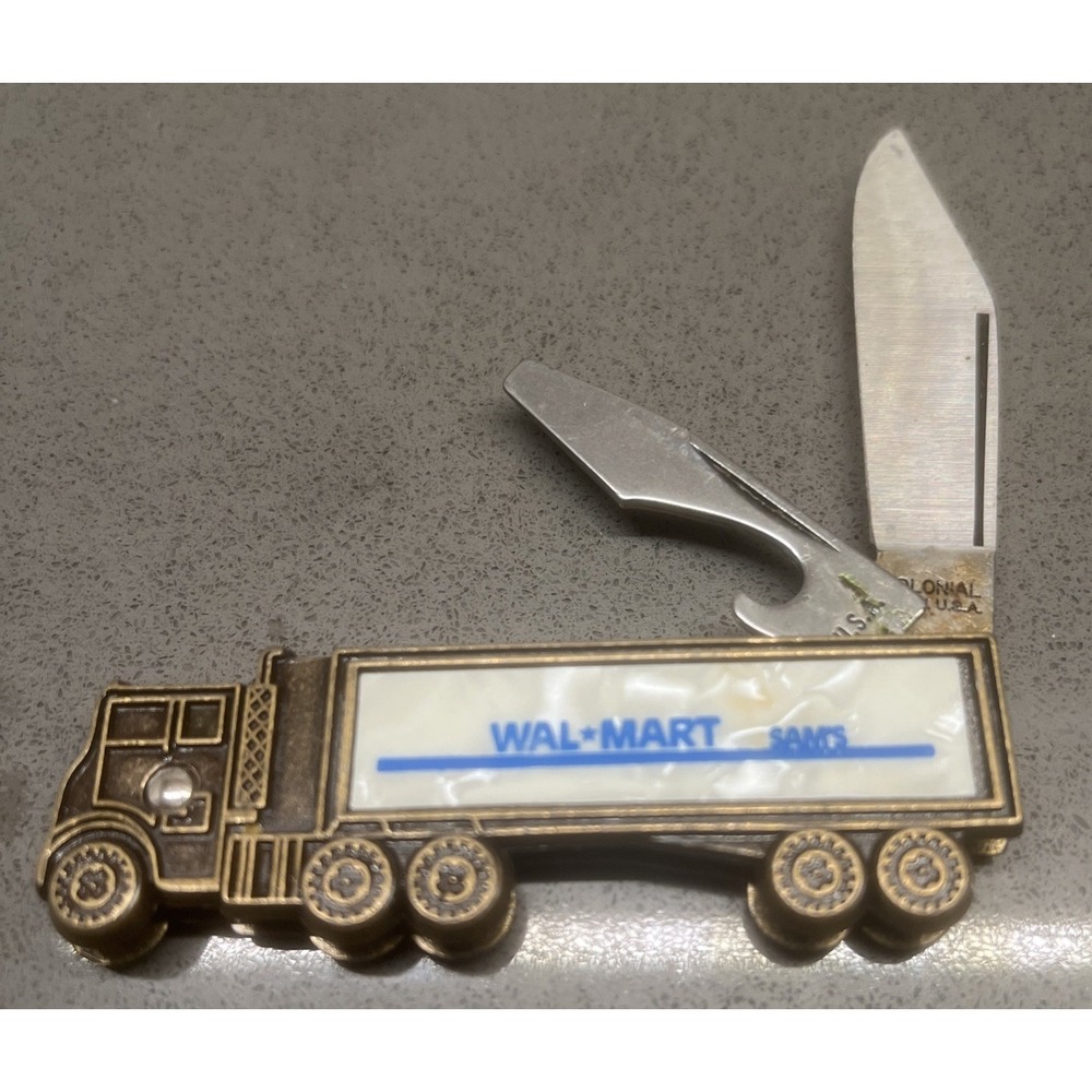 Vintage-SAM'S CLUB WAL-MART Promotional Semi Truck Pocketknife USA Made